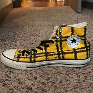 Yellow Patterned Converse